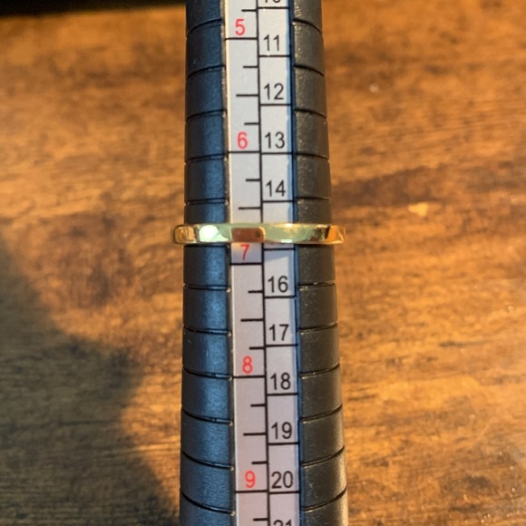 Golden Topaz CZ & Diamond Cluster Cocktail Ring Goldtone Size 6.75 Costume EUC - Picture 5 of 11